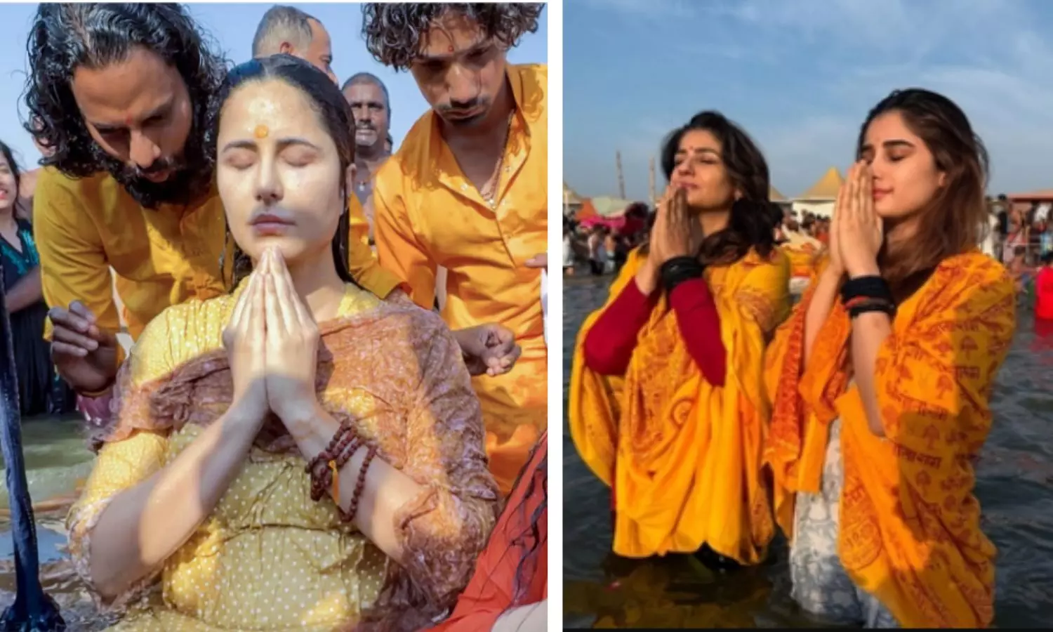 Raveena Tandon Slams Man Filming Katrina Kaif During Maha Kumbh Holy Dip