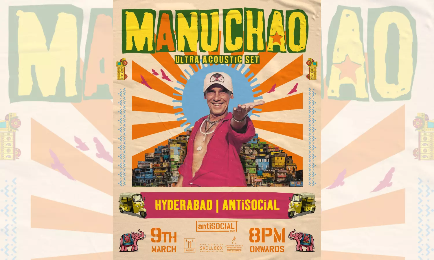 Hyderabad Gears Up as Manu Chao Takes the Stage at Mindspace SOCIAL