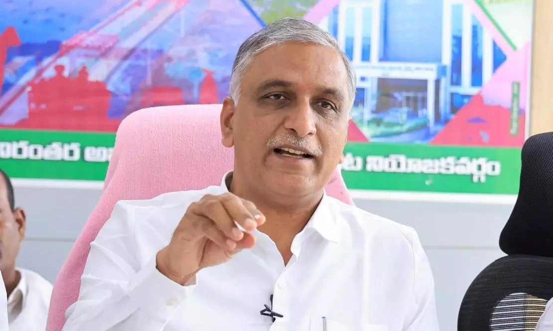 Harish Rao Slams Revanth’s Silence Over Illegal Diversion of Water by AP