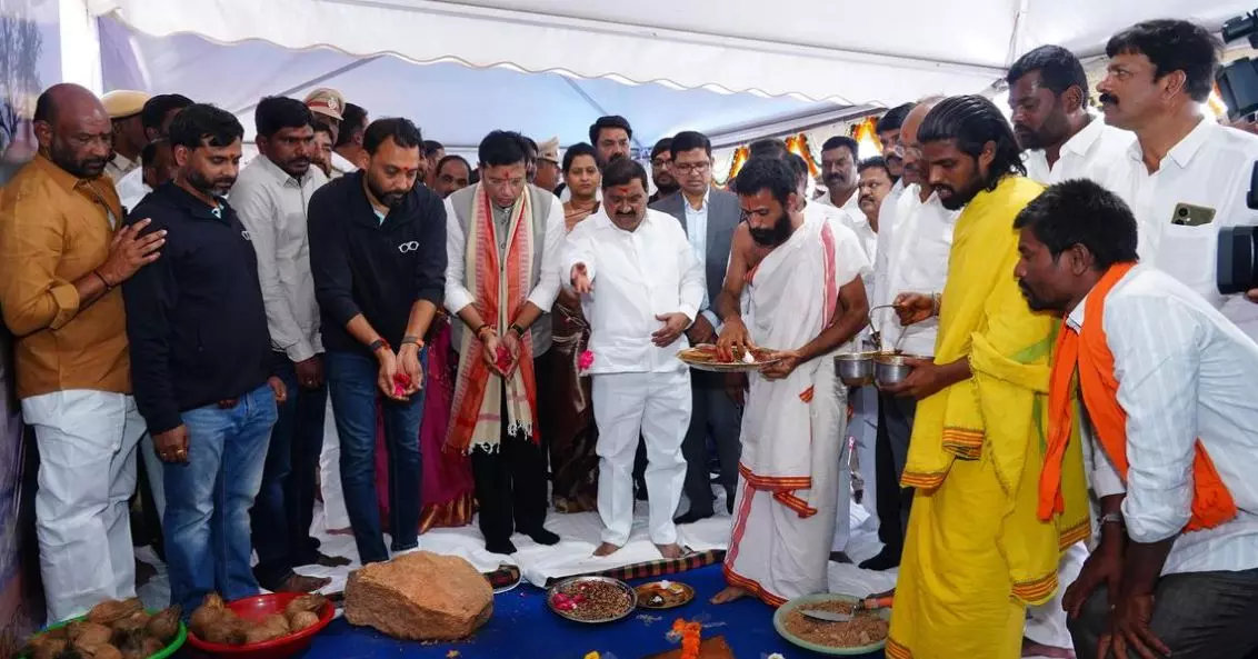 Sridhar Babu lays stone for Lenskart’s largest eyewear production facility