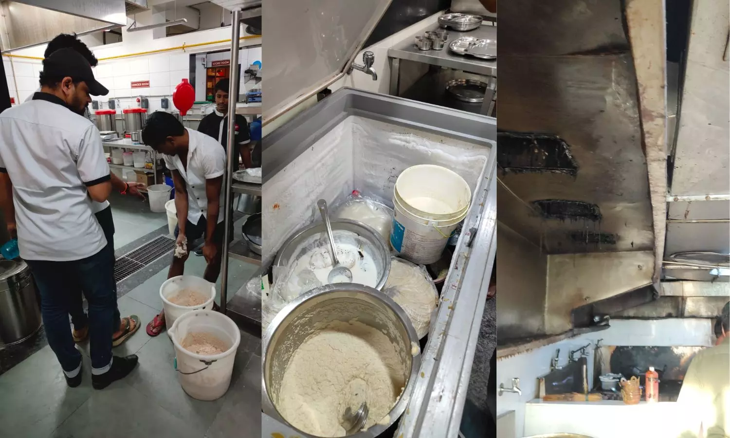 Rice flour with insects, rat feces, rotten tomatoes found at 3 eateries in Hyderabad