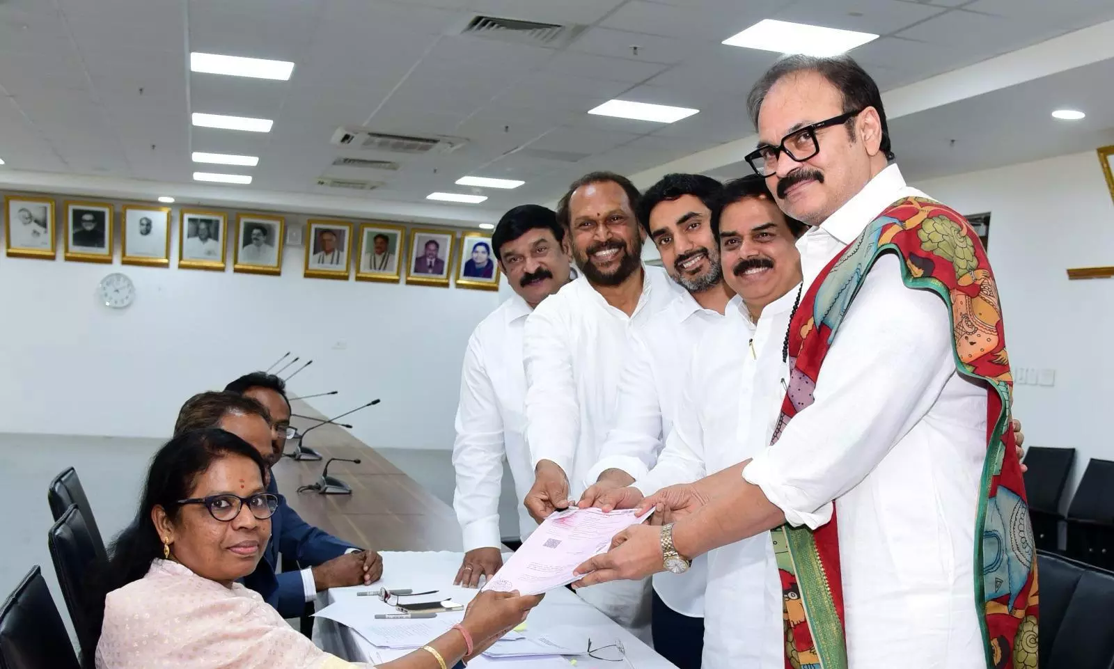 Nagababu Files Nomination for MLA Quota MLC