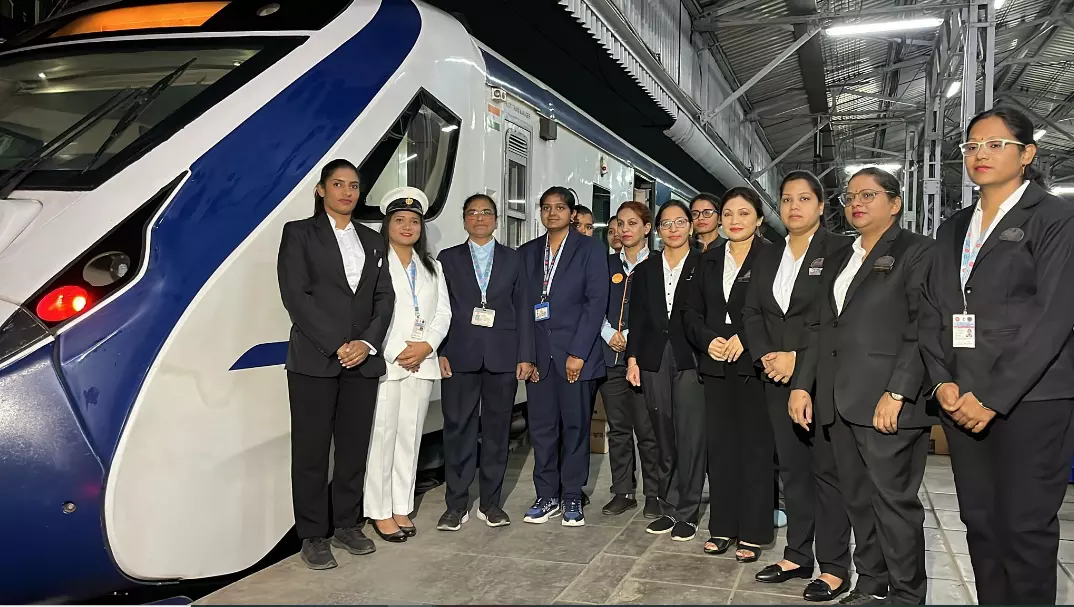 All-Women Crew Operates Vande Bharat Express on Women’s Day