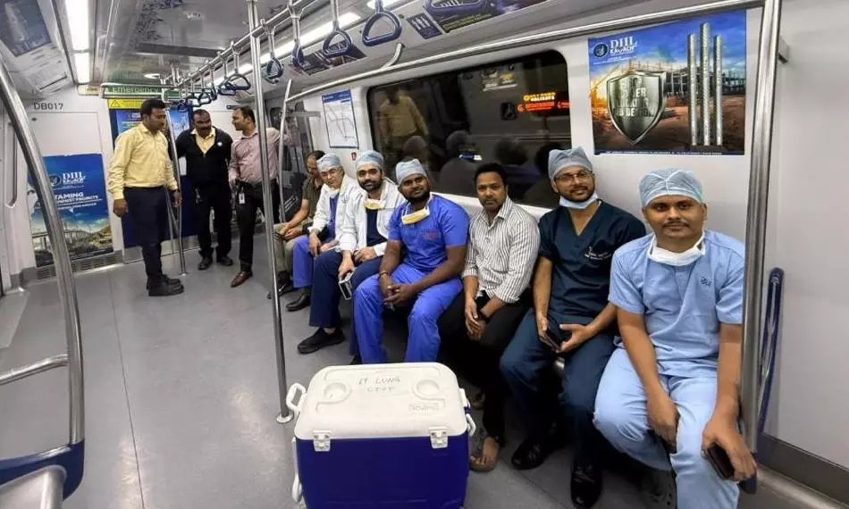 Hyderabad Metro Facilitates Green Channel for Live Heart Transportation