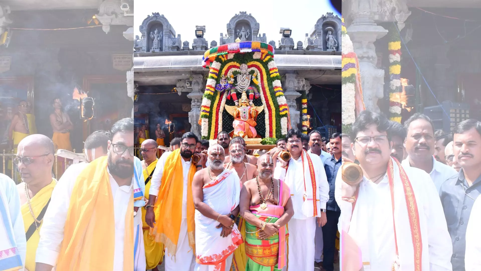 Garuda Vahana Seva held on eighth day of Brahmotsavams