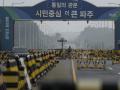 North Korea builds structures on undermined roads to South Korea