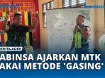 VIDEO Babinsa Kodim Aceh Singkil Ajarkan Matematika dengan Metode Gasing