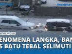 VIDEO - AS Diterpa Bencana Langka, Banjir jadi Es Batu Tebal Kepung Permukiman Warga