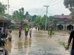 Banjir di Pidie Meluas, Kecamatan Mila Terendam Dampak Tersumbat Krueng Tgk Chik Di ReubeeÂ