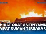 VIDEO - Anti Nyamuk Mengenai Guling, Empat Rumah Ludes Terbakar di Kutacane