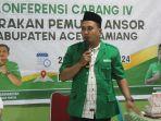 Adi Syahputra Terpilih Aklamasi sebagai Ketua GP Ansor Aceh Tamiang