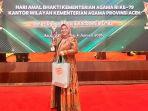 Kisahkan Sahabiyah Nabi Asma' binti 'Umais, Ketua DWP Kemenag Aceh Besar Juara 3 Lomba Storytelling