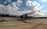 Azerbaijan Air Force conducts training flights for helicopter units