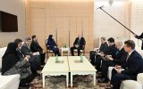 Azeri president Ilham Aliyev meets with Iran's VP