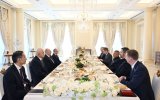 President of Azerbaijan Ilham Aliyev and Rais of Tatarstan Rustam Minnikhanov have joint lunch