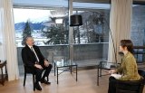 President Ilham Aliyev interviewed by China's CGTN news channel in Davos