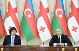 President Ilham Aliyev, PM Irakli Kobakhidze make press statements