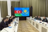 Azerbaijan, Kazakhstan brainstorm military cooperation issues (PHOTO)