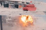 VIDEO: Moment when Qassam detonates Israeli tank