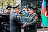 Azerbaijan's Defense Minister meets with his Kyrgyz counterpart