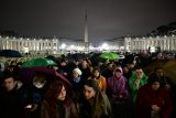 Ailing pope works on saints from hospital as Catholics pray for recovery