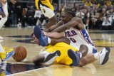 NBA: 76ers outlast Pacers in overtime, 118-114