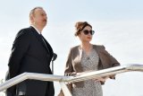 President Ilham Aliyev, First Lady Mehriban Aliyeva review ongoing construction of Hilton Garden Inn in Aghdam