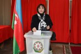 Azerbaijani Parliament speaker casts ballot for municipal election