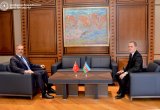 Azerbaijani, Turkish FMs moot Middle East situation (PHOTO)