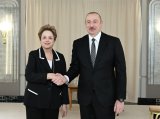 Azerbaijani President meets with President of New Development Bank in Kazan