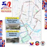 Parts of some Manila roads to be closed for Dec. 21 MMFF grand parade