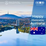 MFA congratulates Australia on national holiday