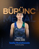 Azerbaijani wrestler wins bronze medal at European U-23 Championship