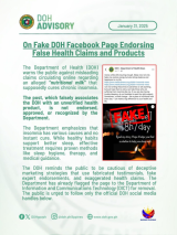 Page posing as DOH to promote product for insomnia cure is fake — DOH