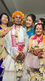 When Cupid's arrow struck: Couple tie knot after falling in love at Guwahati old age home