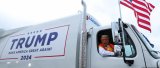 Donald Trump boards garbage truck in response to Biden's comment