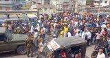 Hundreds block roads demanding TCB products in Jashore