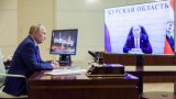 Putin Holds Meeting With Lawmakers From Russia's Parliament