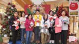 Operation Santa Claus: Furry monster charity drive at Hong Kong shopping centre