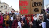 Polish activists open abortion centre in front of parliament