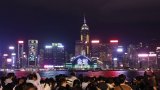 Crowds gather early for Lunar New Year fireworks show in Hong Kong