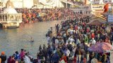 Devotees brave the cold for a sacred dip in the Ganga on Makar Sankranti