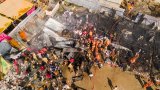 Fire destroys at least a dozen camps in Maha Kumbh Mela