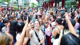 Bong Revilla receives warm welcome from OFWs in Singapore