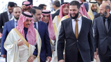 Syria's new leader makes first foreign visit to Saudi Arabia