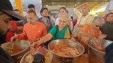 Sudha Murty Serves Mahaprasad, Tours ISKCON Kitchen At Maha Kumbh 2025