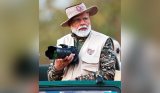 PM Modi goes on safari in Gujarat; lauds tribals for preserving habitat of Asiatic lions