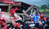 Bus Pariwisata Kecelakaan di Tol Pandaan-Malang, Empat Orang Meninggal Dunia