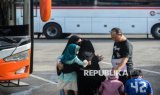 Arus Balik Libur Tahun Baru di Terminal Pakupatan Serang