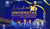 Zian eks Zigaz Bawa Kemeriahan Wisuda Ke-16 Universitas BSI Kampus Pontianak